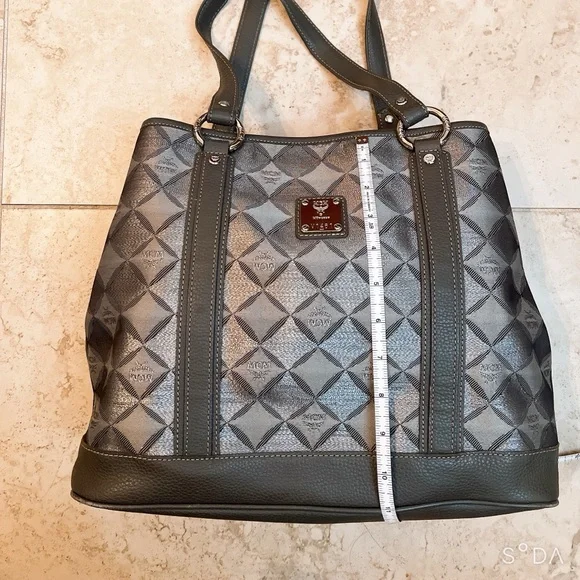 MCM Diamond print Tote
